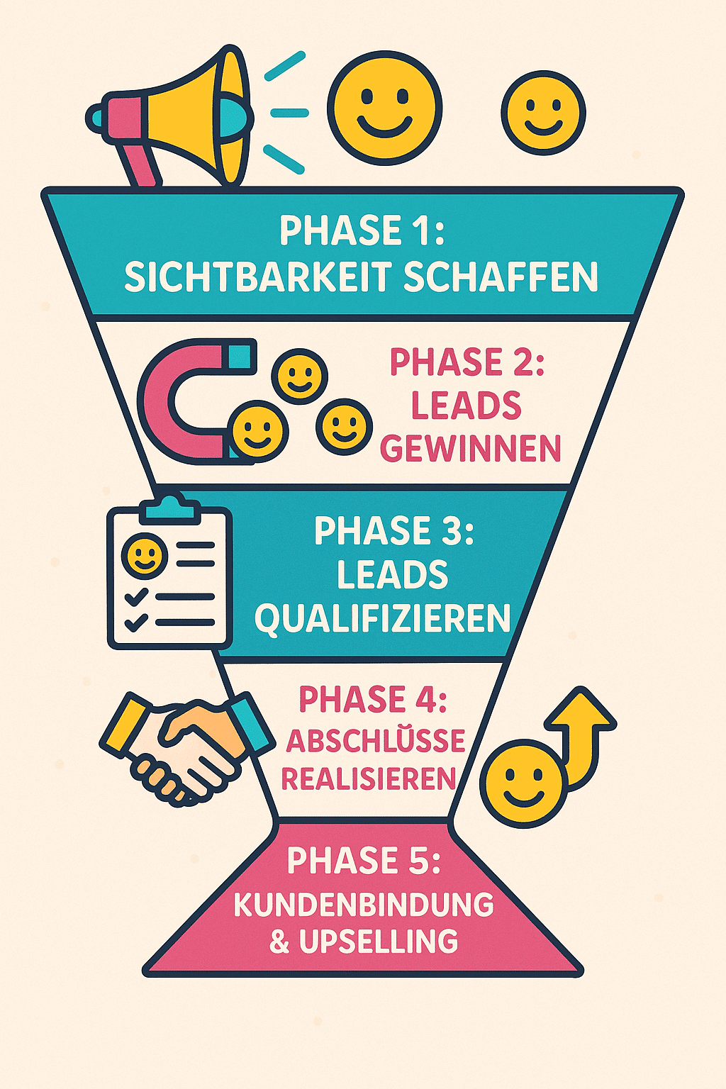 Die 5 Phasen der Online-Kundengewinnung