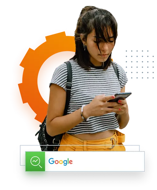 Frau mit Telefon