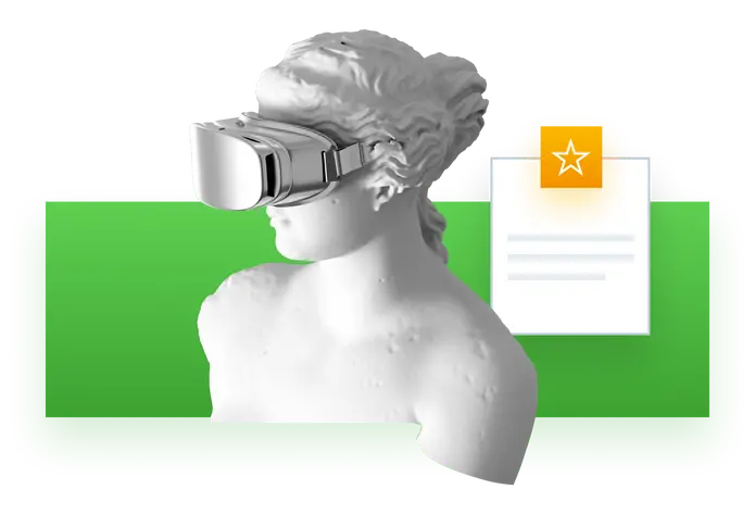 statue with ski mask